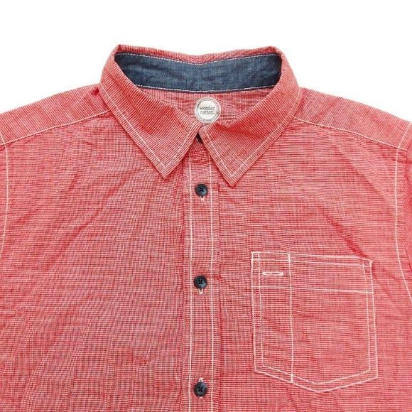 Wonder Nation Boys Short Sleeve Shirt Red Size XL Button Up - Picture 4 of 7